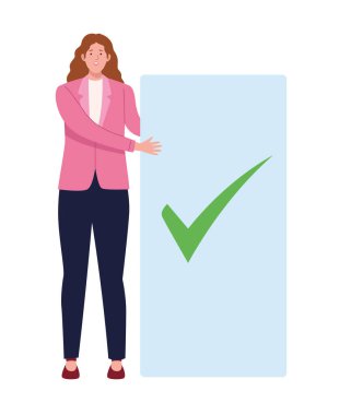 Oy pusulası olan kadın