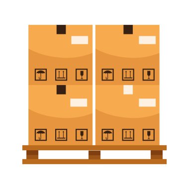 Paletlerdeki kutular