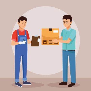 Müşteri ve lojistik işçisi