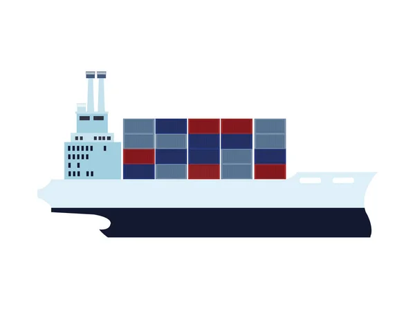 Logistiek dienstverleningsschip — Stockvector