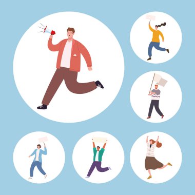 altı aktivist karakter