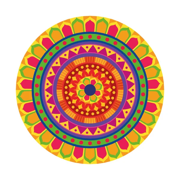 Decoración hindú mandala — Archivo Imágenes Vectoriales