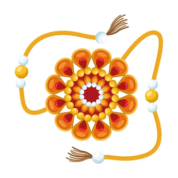 Pulsera Raksha Bandhan — Vector de stock