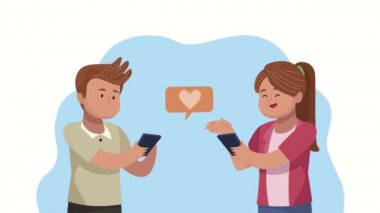 Video animasyonuyla iletişim kuran kişi