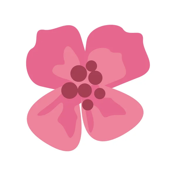 Flor de loto rosa — Vector de stock