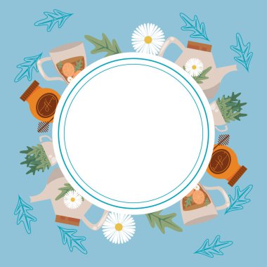 Dairesel çerçevede aromaterapi