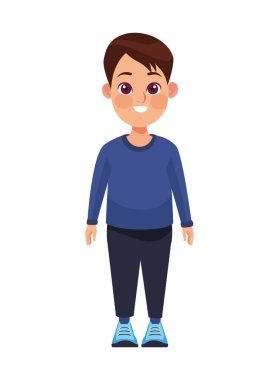 Küçük çocuk gülümsüyor