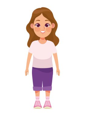 Sevimli küçük sarışın kız