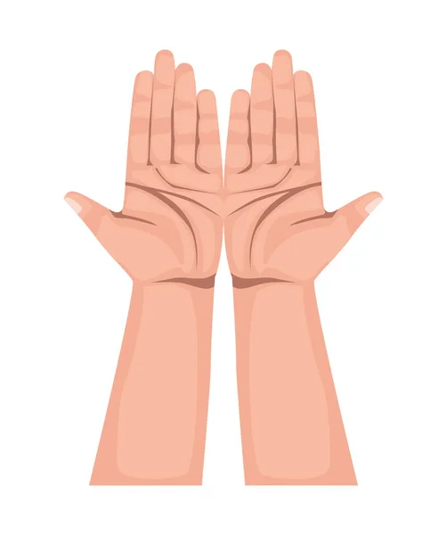 Hands human lifting — 스톡 벡터