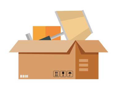 lamp inside delivery box