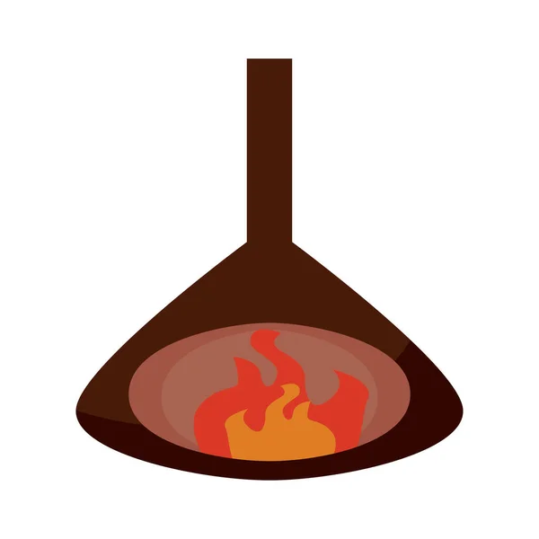 Home chimney icon — Stok Vektör