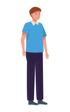 İzole edilmiş insan avatarı