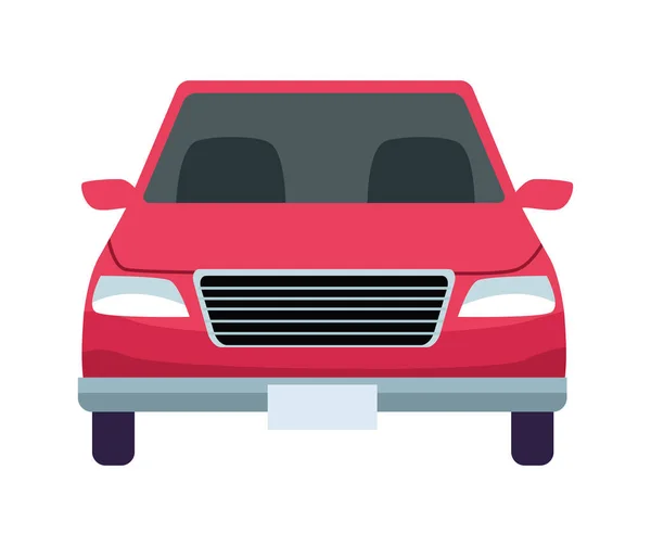 Vereinzelt rotes Auto — Stockvektor