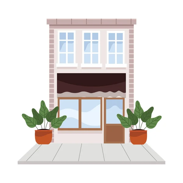 Store facade building — Image vectorielle