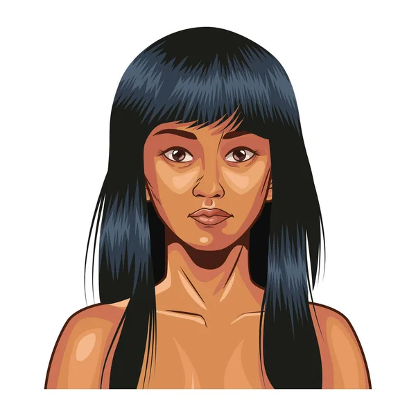 Indigenous woman avatar — Archivo Imágenes Vectoriales