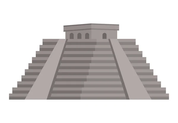 マヤのピラミッドのランドマーク — ストックベクタ