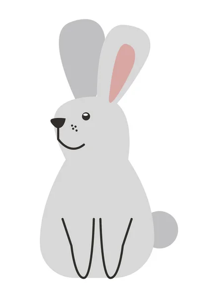 Kleine konijnenmascotte — Stockvector