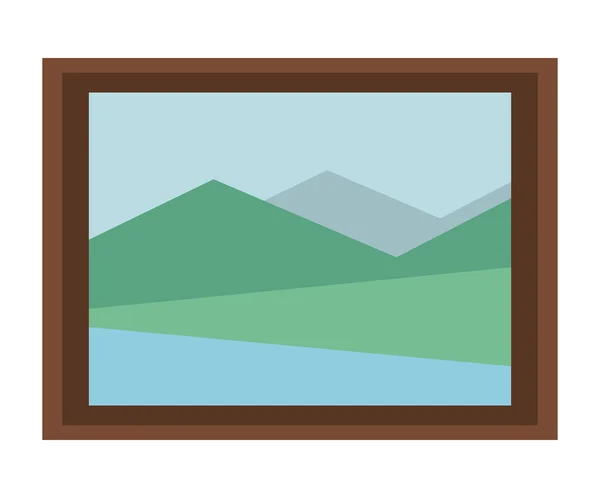 Paisaje muebles de imagen — Vector de stock