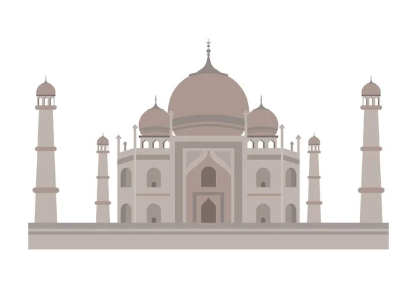 Taj mahal point de repère — Image vectorielle