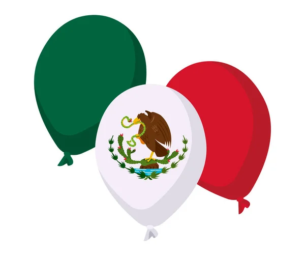 Mexikanska ballonger helium — Stock vektor