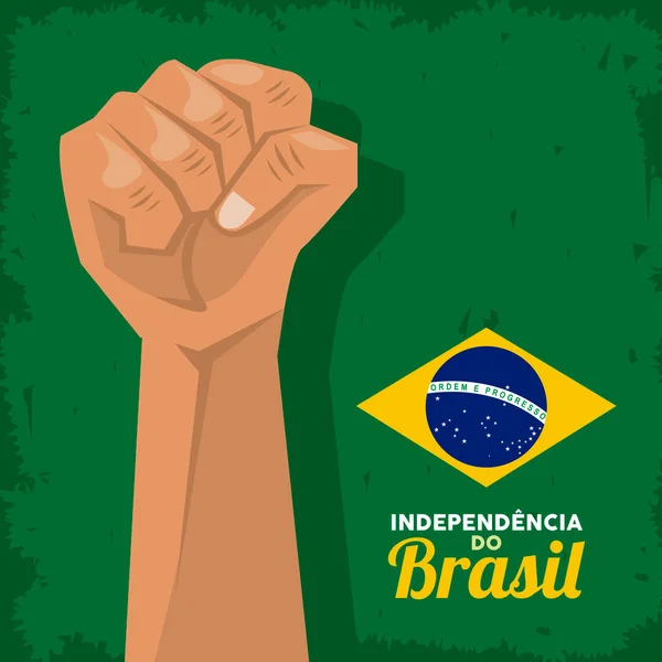 Glücklicher brasilianischer Unabhängigkeitstag — Stockvektor