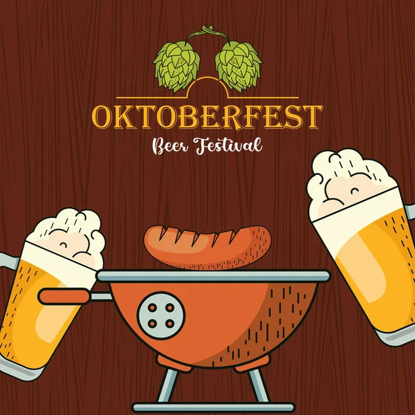 Festival oktoberfestu — Stockový vektor