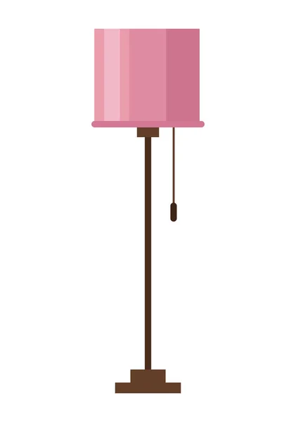 Lampe de maison rose — Image vectorielle