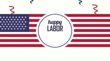 ABD İşçi Bayramı 'nda konfeti ve bayrak