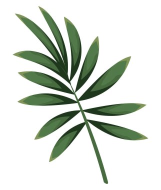 Dal içinde tropik yapraklar