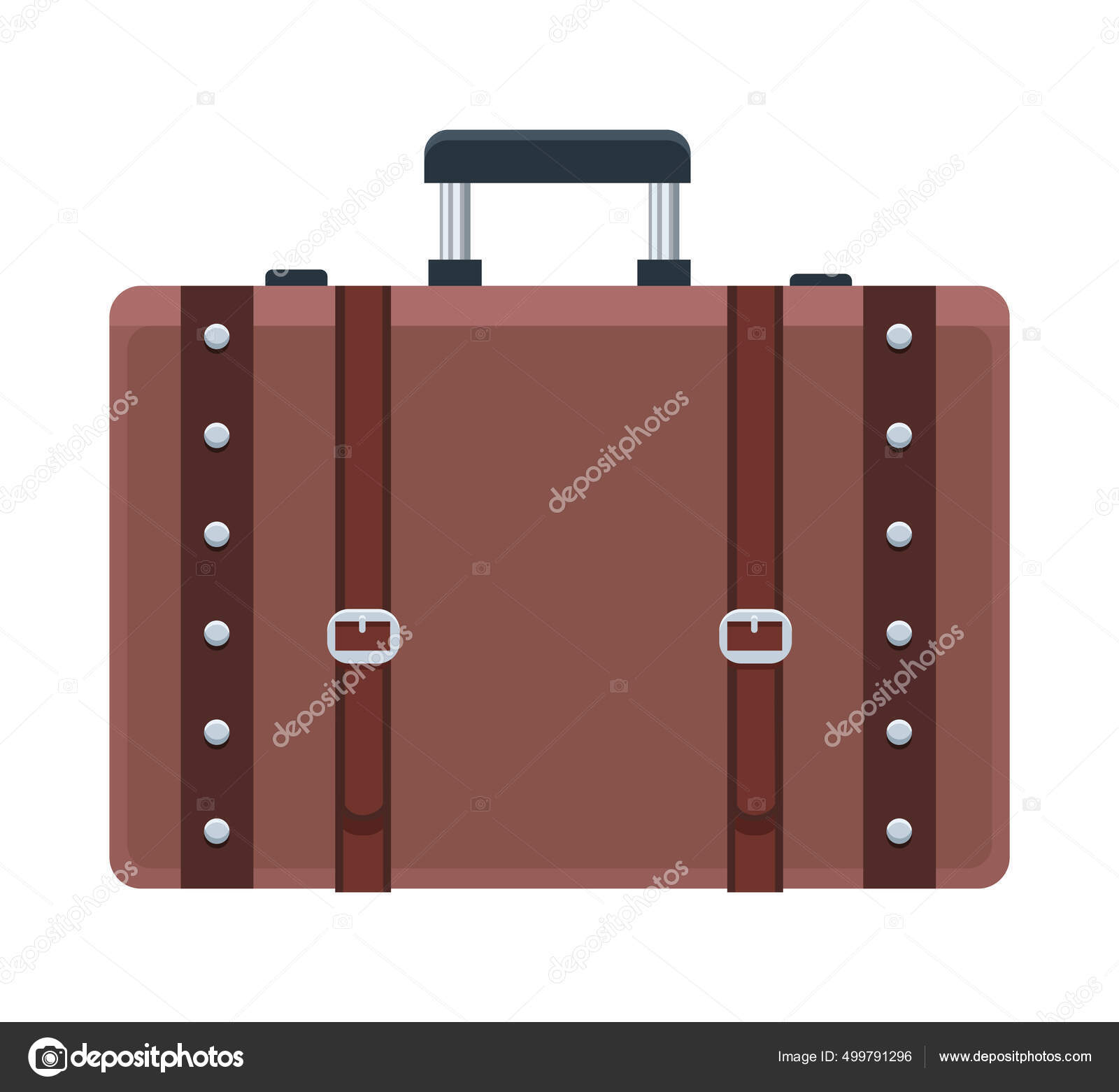 Maleta Dessin Valise Pour Vacances Icône De Valise De Voyage