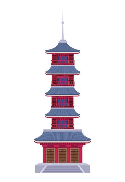 Temple sensoji japonais — Image vectorielle