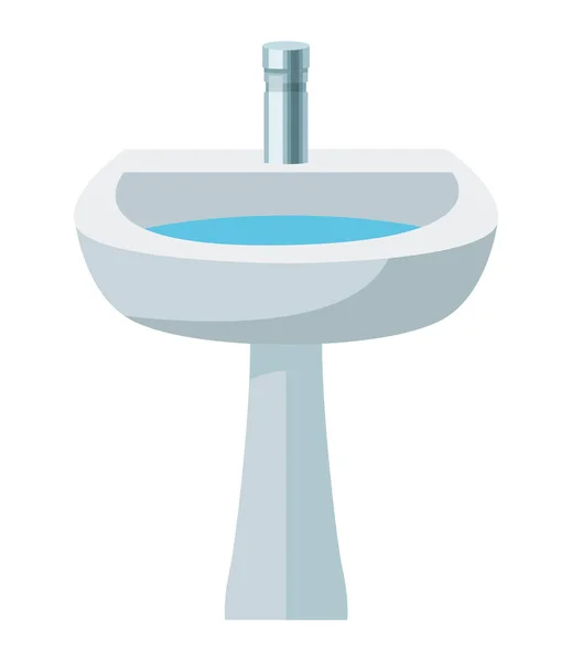 Icône de salle de bain lavabo — Image vectorielle