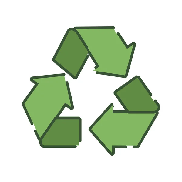 Pfeil-Symbol recyceln — Stockvektor