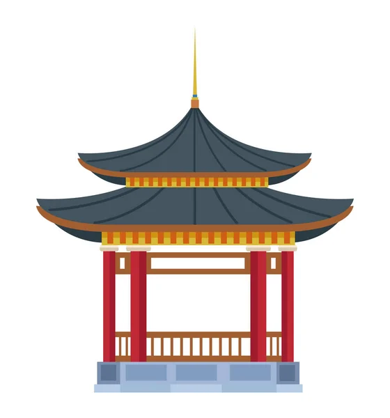 Aziatische cultuur pagode — Stockvector