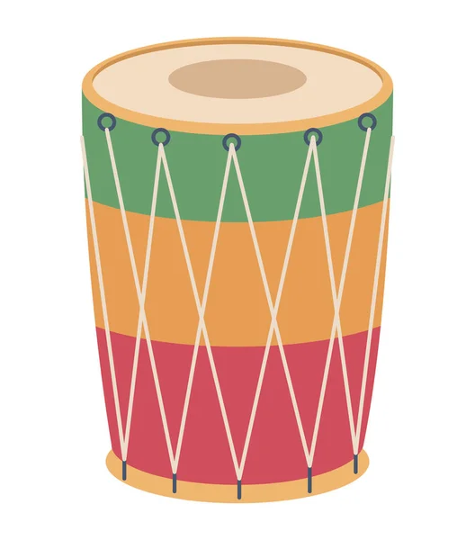 Indiankultur trumma — Stock vektor