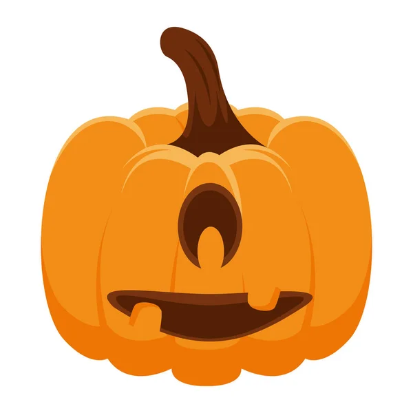 Calabaza con un ojo — Vector de stock