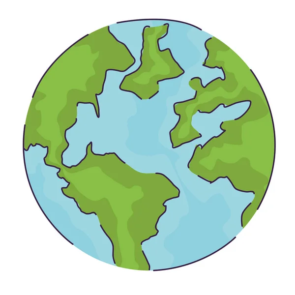 Mondo pianeta terra — Vettoriale Stock