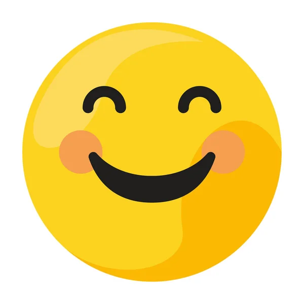 Classic happy emoticon smiling — Stock Vector