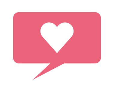 Kalpli konuşma balonu