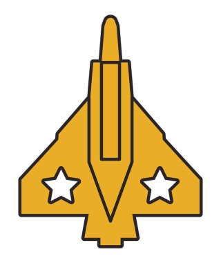 Yıldızlı altın uçak