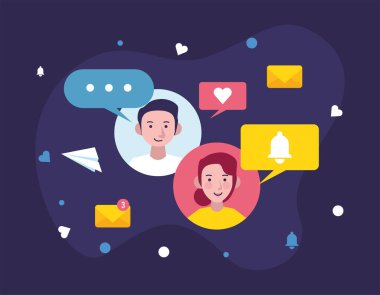 çift ve mesajlaşma