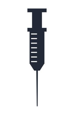 Enjeksiyon şırıngası silueti