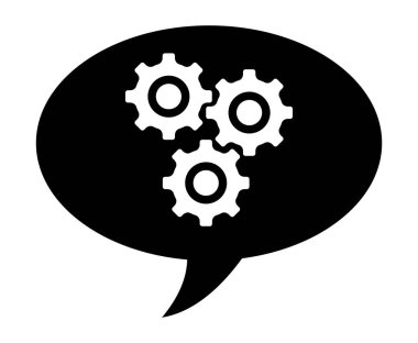 konuşma balonu ve Dişliler