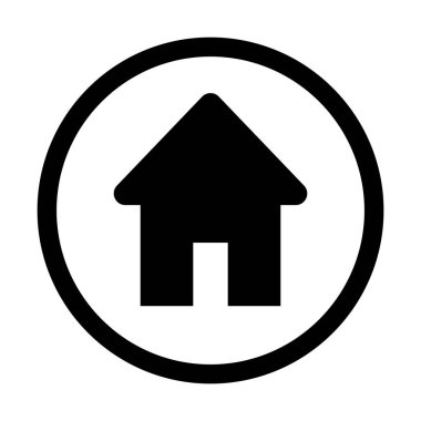 ev silueti düğmesi