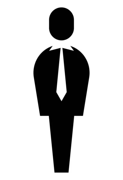 Élégante silhouette d'homme d'affaires — Image vectorielle