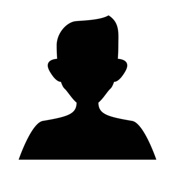 Profil utilisateur silhouette — Image vectorielle