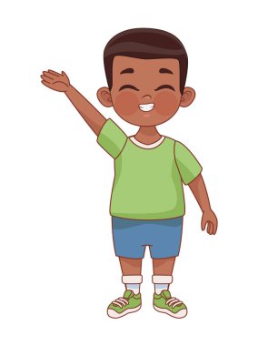 afro küçük çocuk