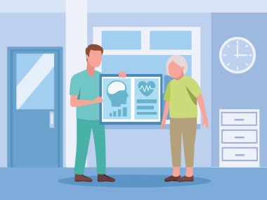 Doktor ve yaşlı kadın