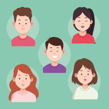 bir grup genç insan