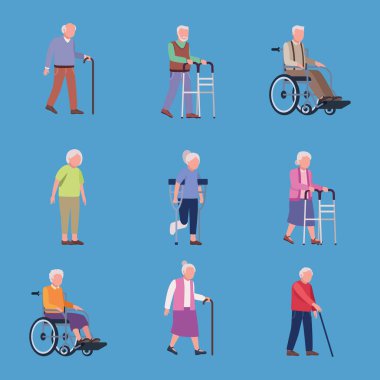 Geriatri 9 yaşlı insan